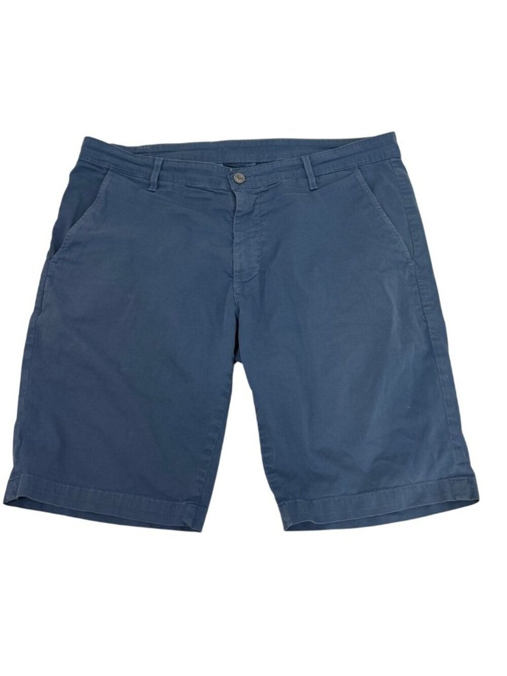 Adriano Goldschmied AG Blue Chino Shorts Classic Fit Flat Front Mens 36R